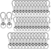 100PCS Key Chain Clip Hooks, Swivel Clasps Lanyard Snap Hook, Keychain Hooks for