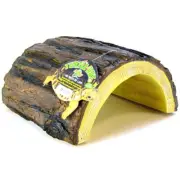Zoo Med ceramic hideout Turtle Hut half log shelter