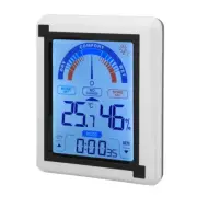 New LCD Touch Screen Weather Clock Digital Temperature Humidity Meter Thermomete