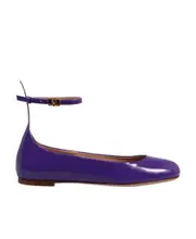 Valentino Tan-Go Round Toe Ballerina Shoes 36,37 Purple