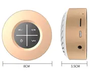 Portable Wireless Bluetooth 4.1 Speaker Outdoor Mini Speaker Plug-in Touch Screen Subwoofer Small Sound Cannon-Gold