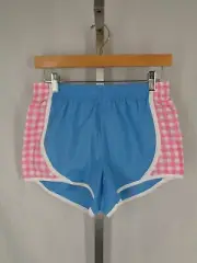 Mud Pie Harper Gingham Check Track Shorts Size XS New