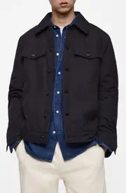 MANGO Water Repellent Insulated Jacket in Dark Navy at Nordstrom, Size X-Large