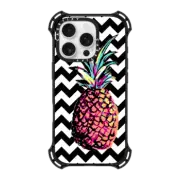 iPhone 16 Pro Bounce Case MagSafe Compatible Party Pineapple Chevron