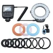 Macro LED Flash Light Kit with 8 Adapter for DSLR Camera Flash Z1M7