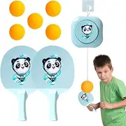 Indoor Hanging Table Tennis, Table Tennis Training Set | Hanging Elastic Table Tennis Training Toy - Adjustable Portable Training Sparring Set, Interactive Training Device for Kids