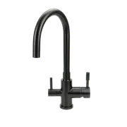 SWEDIA Otto - Stainless Steel Kitchen Mixer Tap with Filtered Water Outlet - Satin Black Finish