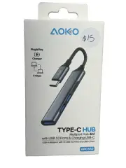 USB Type-C Hub 4-in-1 – HDMI Output, USB 3.0, Multiport– Compact & Universal