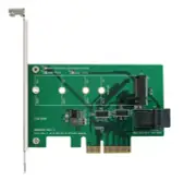 PCI-e 4-Lane to M.2 (PCI-e I/F) & Mini SAS HD (SFF-8643) Adapter