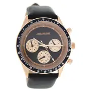ZVM114 Master - Rose Gold/Black Leather Strap Watch by Zadig & Voltaire for Women - 1 Pc Watch