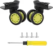 RDEXP Luggage Suitcase Replacement Wheels with Screws W208 Black Set of 1