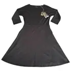 Toad & Co Mizdress Stretch Samba A-Line Black Size S Organic EcoFriendly Minimal