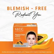 VLCC Papaya Fruit Single Facial Kit (60gm) X 12 Packs Wholesale