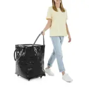 91cm Foldable Shopping Trolley Folds down Flat Easy storage Effortlessly