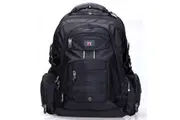 Swisswin Swiss waterproof 17" laptop Backpack School backpack Travel Backpack SW9801 Black