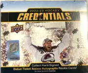 2022-23 Upper Deck Credentials Hockey Factory Sealed Hobby Box