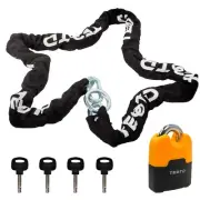 Motorcycle Lock Chain Lock 5.3feet/160cm Long Heavy Duty Anti-Theft Bike Chai...