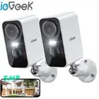 ieGeek 2K Outdoor Wireless Security Camera WiFi Home Battery CCTV System Alexa.