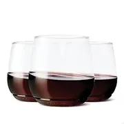 [TOSSWARE] POP 12oz Vino Jr Set of 12, Premium Quality, Recyclable, Unbreakable & Crystal Clear Plastic, Cocktail, 12 Count (Pack of 1), Whiskey Glasses