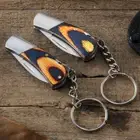 Mini Folding Pocket Knife Keychain Pendant Portable Key Ring Cleaver Blade DIY
