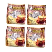 4 Pack Old Town White Coffee 3 in 1 Classic ( 60 Sticks ) 64 Piece Set Original