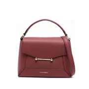 [Strathberry] Strathberry Nano Mosaic Top-handle Bar-detail Tote Bag ONE SIZE RED