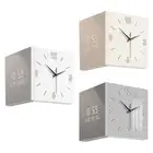 Corner Clock Wall Decor Easy to Read with Light for Classroom Home Farmhouse