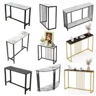 Long Tall Stone Top High Bar Table Counter Pub Table Console Table Scratch-proof