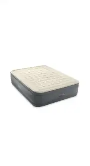 Intex PremAire II Elevated Queen Airbed Inflatable Mattress w/Built-In Pump Grey