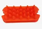 Orange Rubber Scalp Massage Exfoliating Body Brush Unisex Stocking Stuffer