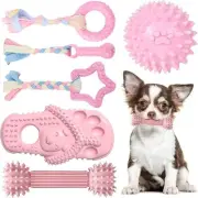 Puppy Teething Toys, Durable Rubber Chew Toys for Puppies Dogs, Durable Soft