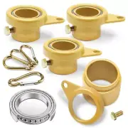Flagpole Rotating Clips Swivel Rings Anti-Wrap Tangle Free with Bearings for ...