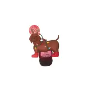 Bath & Body Works Christmas Holiday Dog Dachshund Pocketbac hand sanitizer