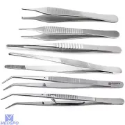 Surgical Thumb Forceps Dressing Tissue Tweezers Cotton Forceps Dental Instrument