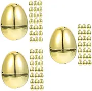 Luxshiny 3sets Easter Party Favor Supplies Empty Decorative Plastic Egg-Shaped Boxes Refillable 30pcs*3
