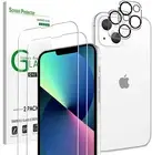 For iPhone 13 12 Pro Max Front+Back+Camera Lens Tempered Glass Screen Protector