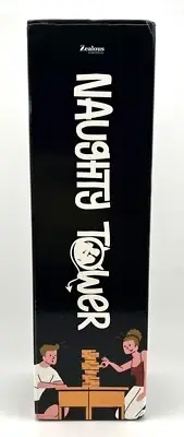 Naughty Tower Wood Stacking Game - Adult / Couple / Date Night Ideas - 54 Blocks