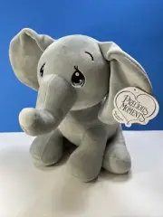 Aurora Precious Moments Squishy Smooth Tuk Elephant 12” Plush Stuffed Toy NEW