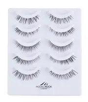 MODELROCK Lashes NANO LITE NAKED NATURALS DAINTY BRIDAL" Collection - 5 Pair Set"