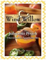 WIND AND WILLOW 1 Pack Jalapeno Peach Cheeseball & Appetizer Mix~9 servings