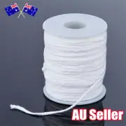 NEW 60M/Roll Spool of Cotton Square Braid Candle Wicks Wick Core Candle MakingZV