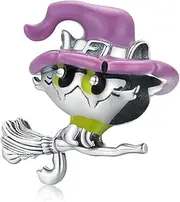 [Generic] Witch Hat Charm 925 Sterling Silver Charm fits Pandora Bracelet, European Charms Bracelet, Women Gift