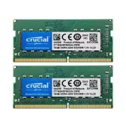 Crucial SODIMM RAM 16GB DDR4 3200 MHz Laptop Memory CT16G4SFS832A (Pack of 2)