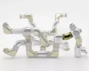 Bitspower G1/4 True Brass 30° with Dual Rotary Extender Bp-TB30DRG14