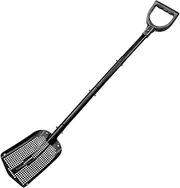 Perfk Sand Sifter Sifting Scoop Gardening Tool Heavy Duty Lightweight Sand Scoop Ergonomic for Beach Cleaning Cat Litter Gardening