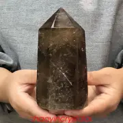1.4LB Natural Smokey Citrine Quartz Obelisk Quartz Crystal Point Wand XA2955