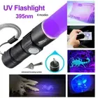 UV Ultra-Violet LED Flashlight Blacklight Torch 395/365nM Inspection Light USB