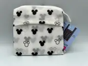 *New* Disney Daiso Mickey Mouse Foldable Reusable Shopping Bag Navy Black/White