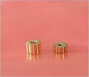 Motor Gear, Motor Brass Pinion Gear Motor Gear, Brass Pinion Gear,10x 0.5M Brass Pinions 12T 1.98/2.98 2MM 3MM Hole Copper Gears G-S (Hole Diameter : 2.5mm T 3MM, Number of Teeth2.5mm T 3MM) (Color :