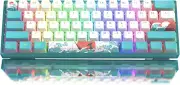 Womier 60% Percent Keyboard, WK61 Mechanical RGB Wired Gaming Keyboard, Hot-Swap
